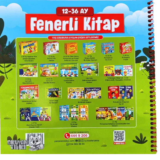 12-36 Ay İlk Fenerli Kitap (1+ Yaş) - Okuyan Tilki