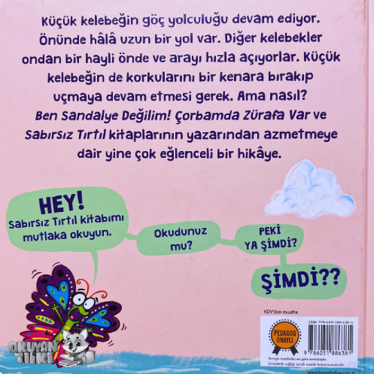 Azimli Küçük Kelebek - Organik Kitap (4+ Yaş)