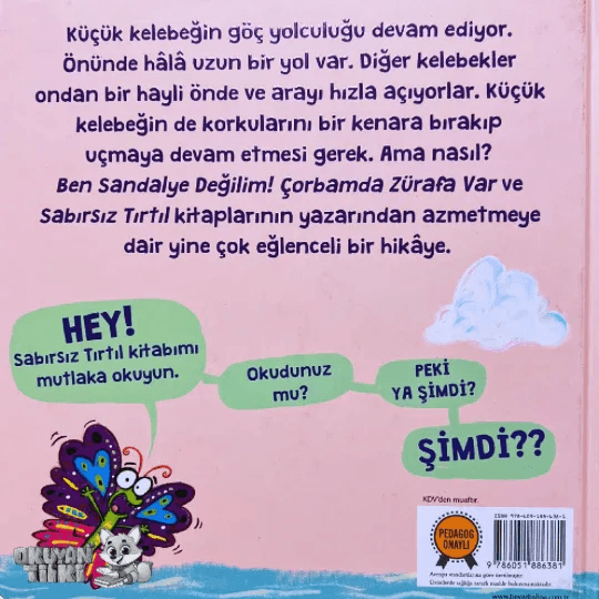 Azimli Küçük Kelebek - Organik Kitap (4+ Yaş) - Okuyan Tilki