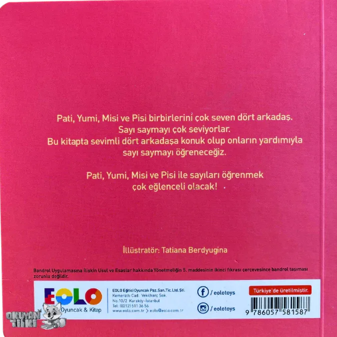 Saymayı Öğreniyorum (1+ Yaş) - Okuyan Tilki