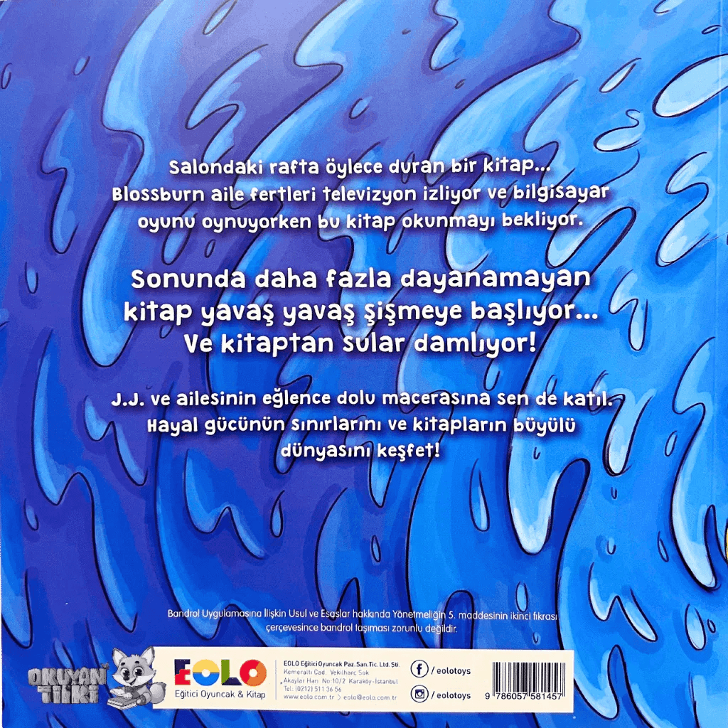 Sızdıran Kitap (3-6 Yaş) - Okuyan Tilki