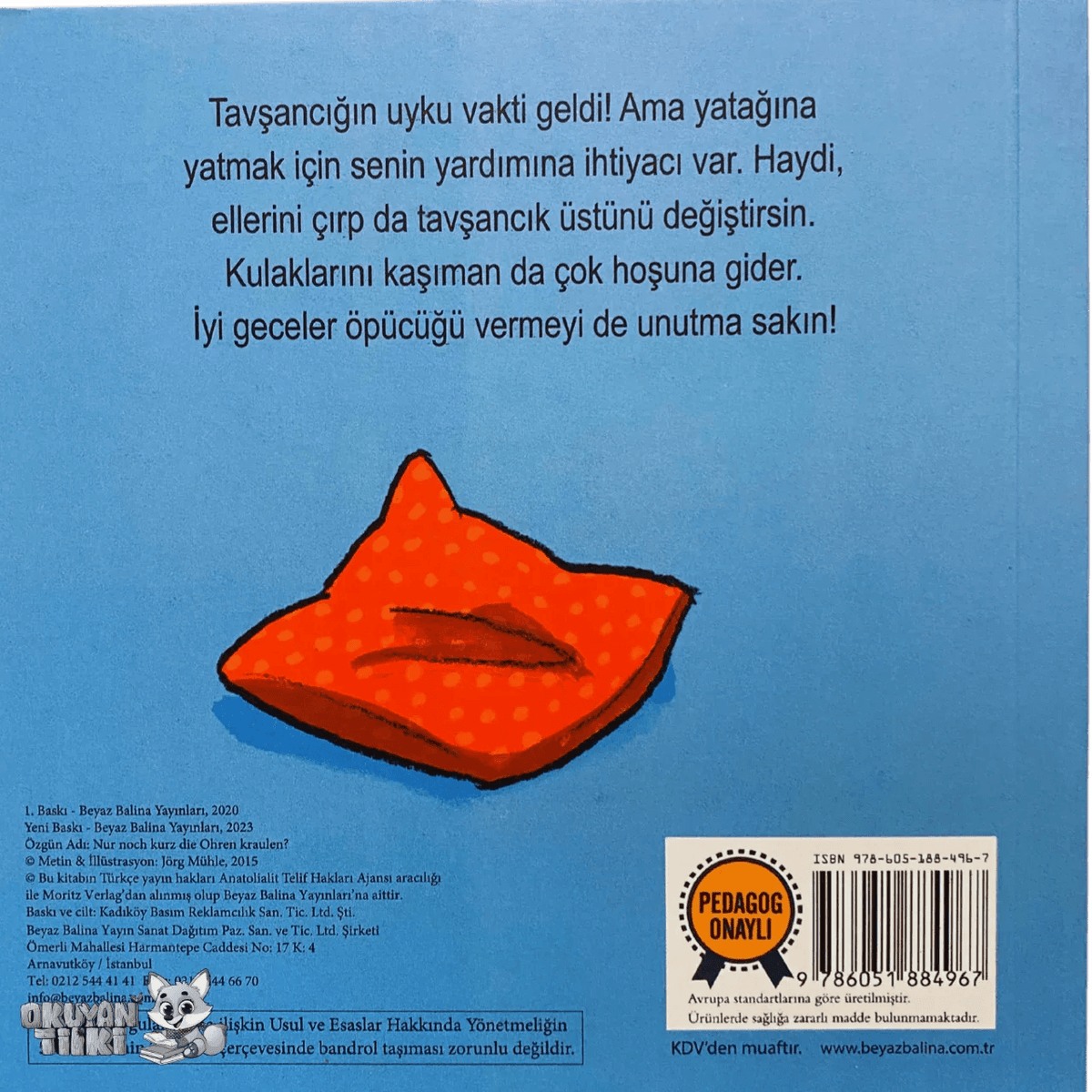Tavşancığı Yatağına Yatırır mısın? (1+ Yaş) - Okuyan Tilki