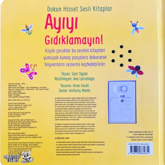 Ayıyı Gıdıklamayın! – Dokun Hisset Sesli Kitaplar (0+ Yaş) - Okuyan Tilki