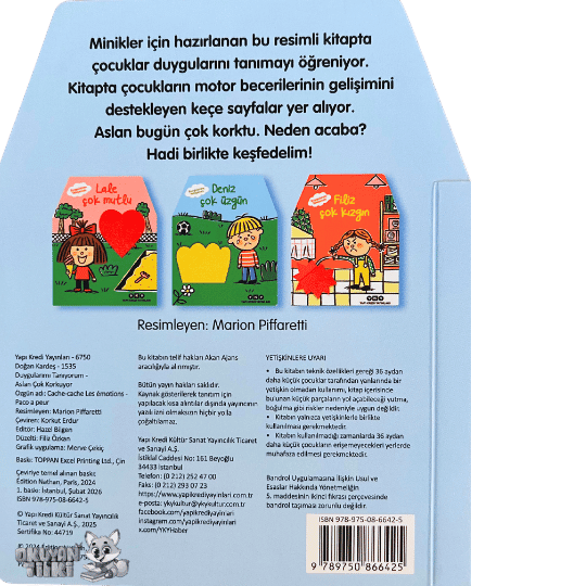 Duygularımı Tanıyorum – Aslan Çok Korkuyor (0+ Yaş)