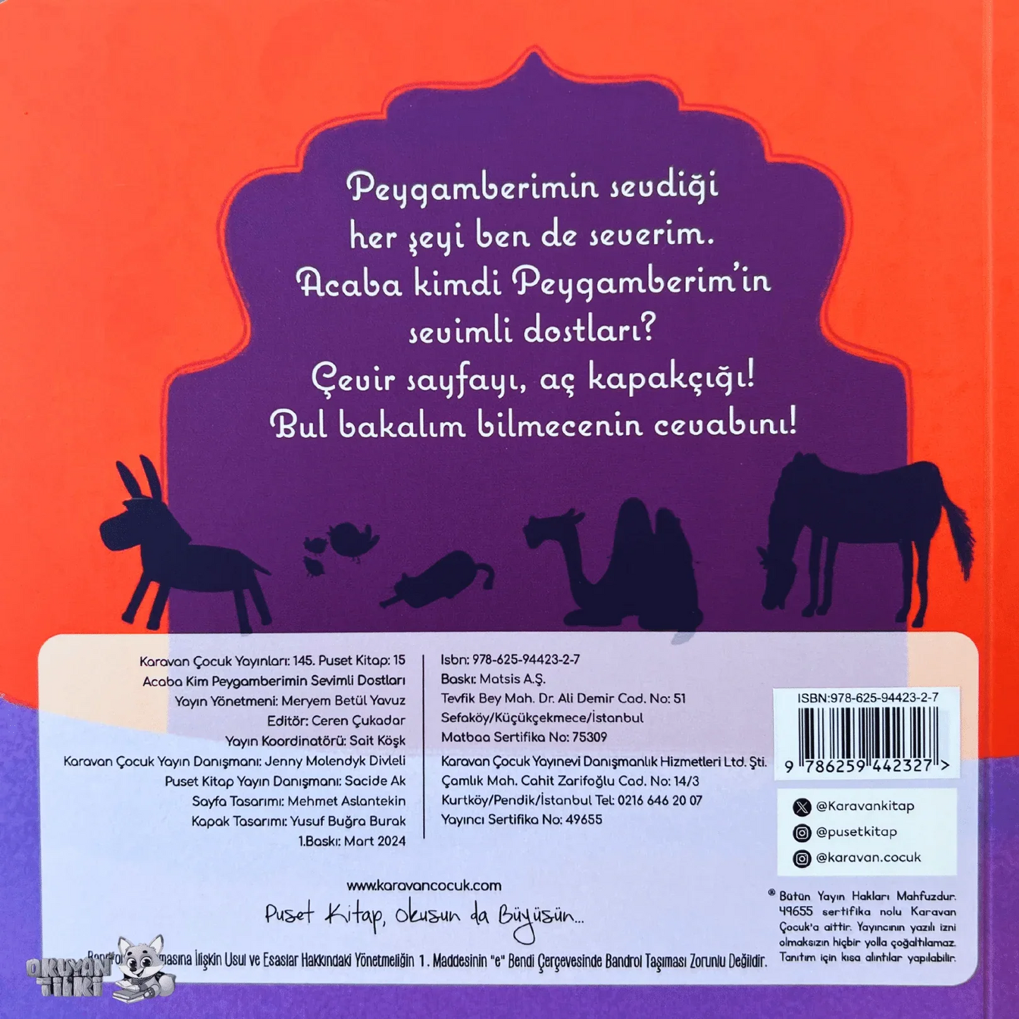 Acaba Kim Peygamberimin Sevimli Dostları (2+ Yaş) - Okuyan Tilki