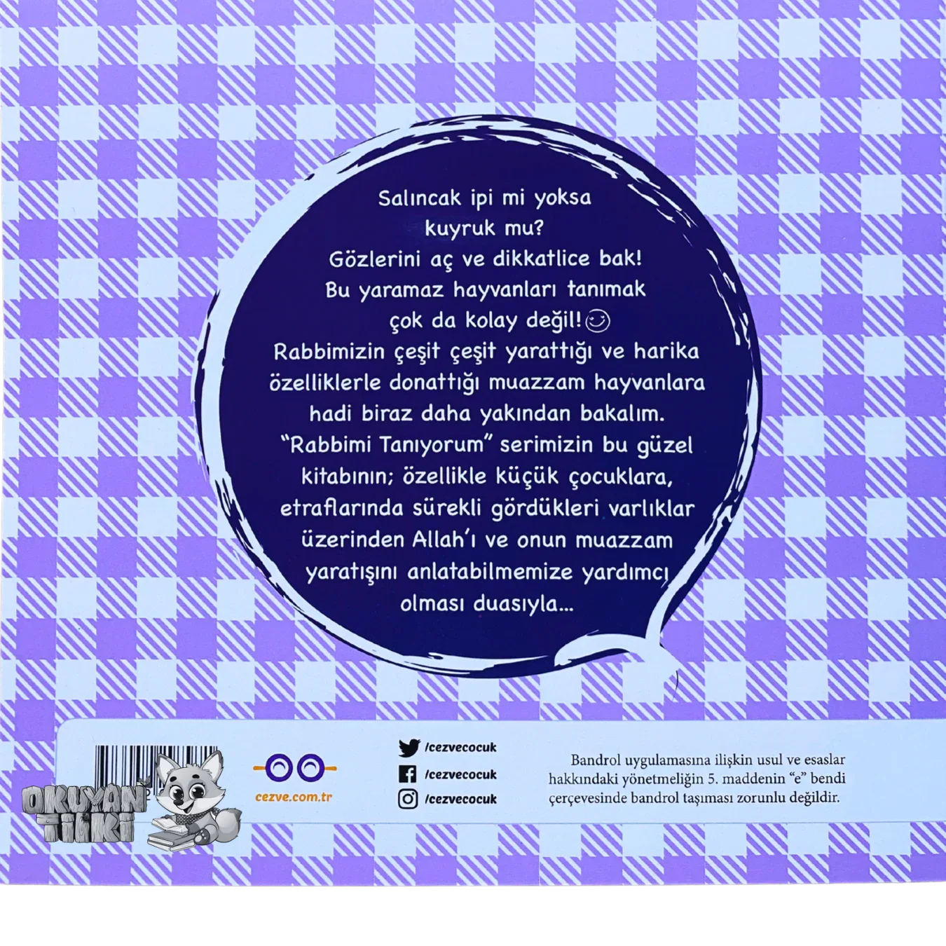 Rabbimi Tanıyorum 3 - Bil Bakalım Hangi Hayvan? (3+ Yaş) - Okuyan Tilki