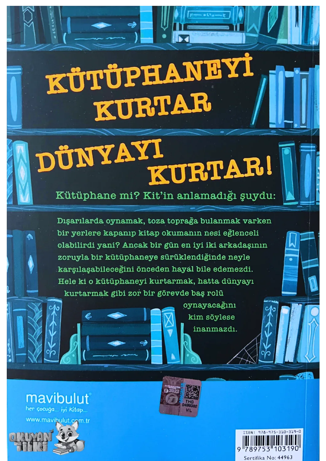 Kütüphanedeki Ejderha (8+ Yaş) - Okuyan Tilki