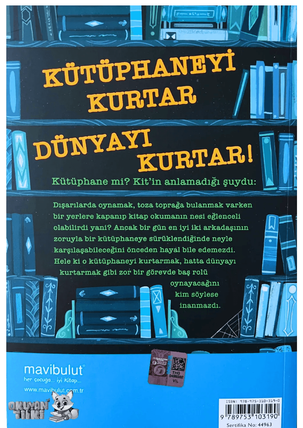 Kütüphanedeki Ejderha (8+ Yaş) - Okuyan Tilki