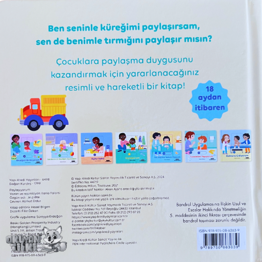 Paylaşıyorum - Hareketli Büyüyorum Serisi (0+ Yaş)