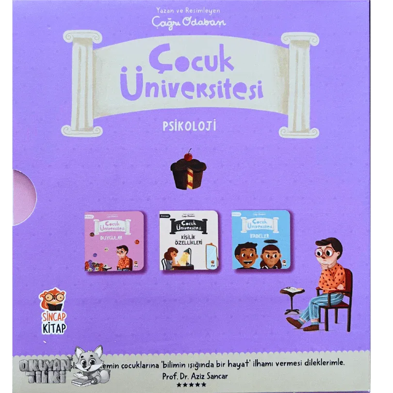 ÇOCUK ÜNİVERSİTESİ - Psikoloji Seti (3 Kitap, 1+ Yaş) - Okuyan Tilki