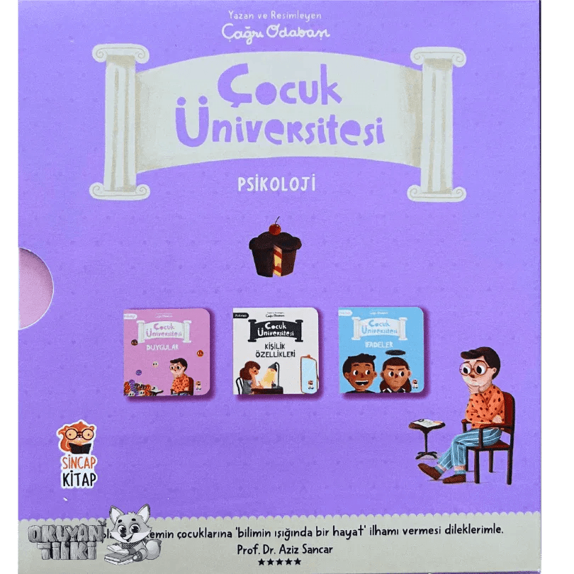 ÇOCUK ÜNİVERSİTESİ - Psikoloji Seti (3 Kitap, 1+ Yaş) - Okuyan Tilki