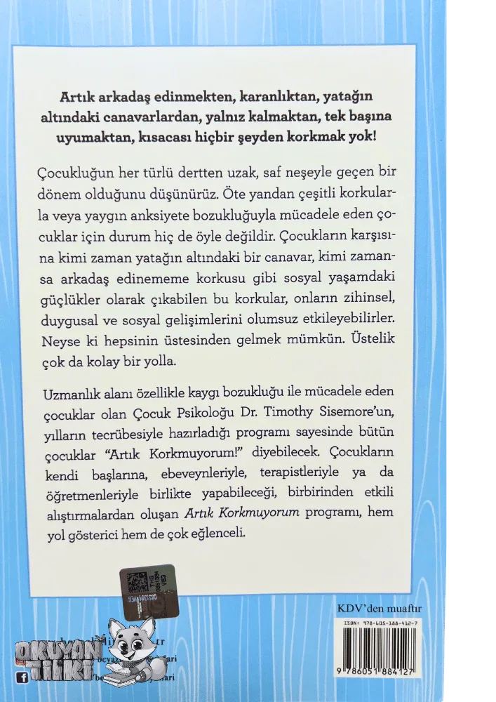 Artık Korkmuyorum (7+ Yaş) - Okuyan Tilki