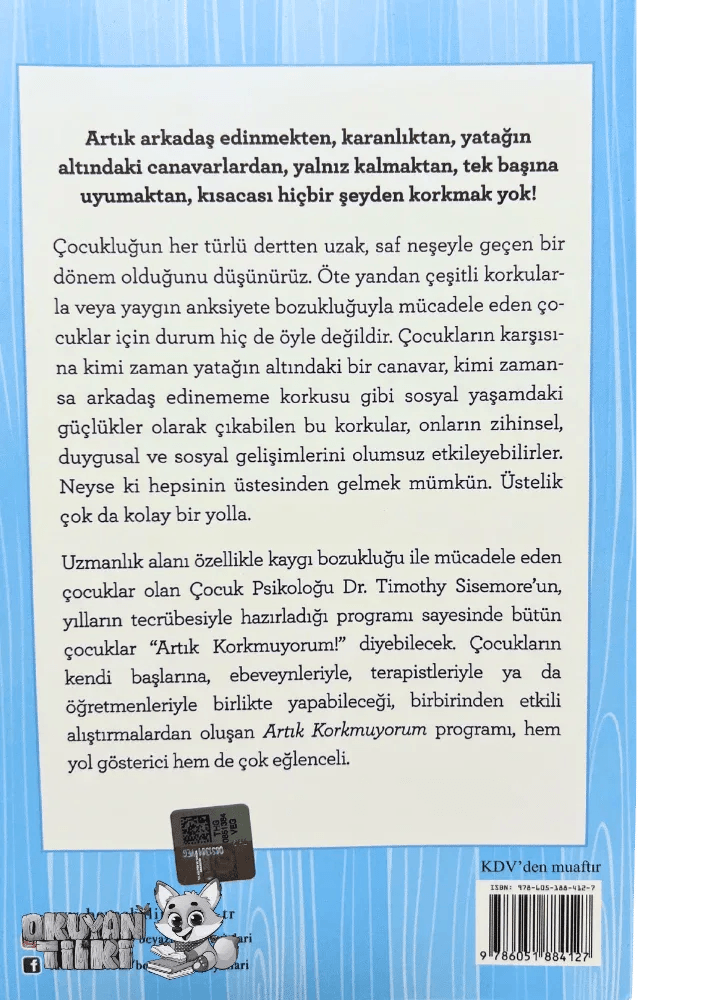 Artık Korkmuyorum (7+ Yaş) - Okuyan Tilki