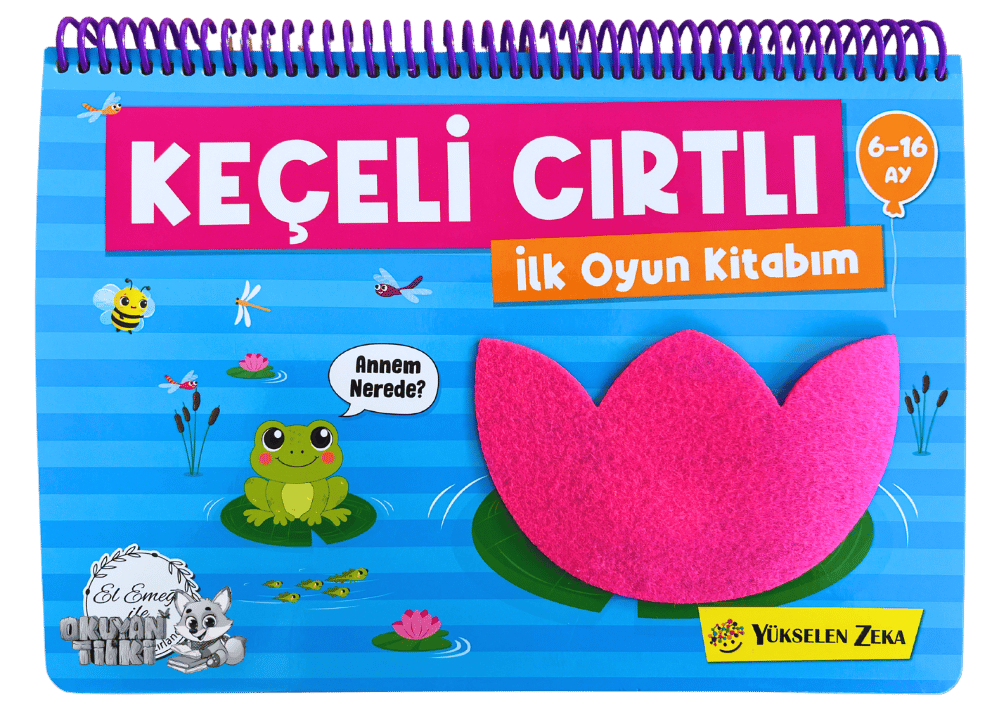 6-16 Ay İlk Cırt Cırtlı Keçeli Etkinlik Kitabım - İlk Oyun Kitabım