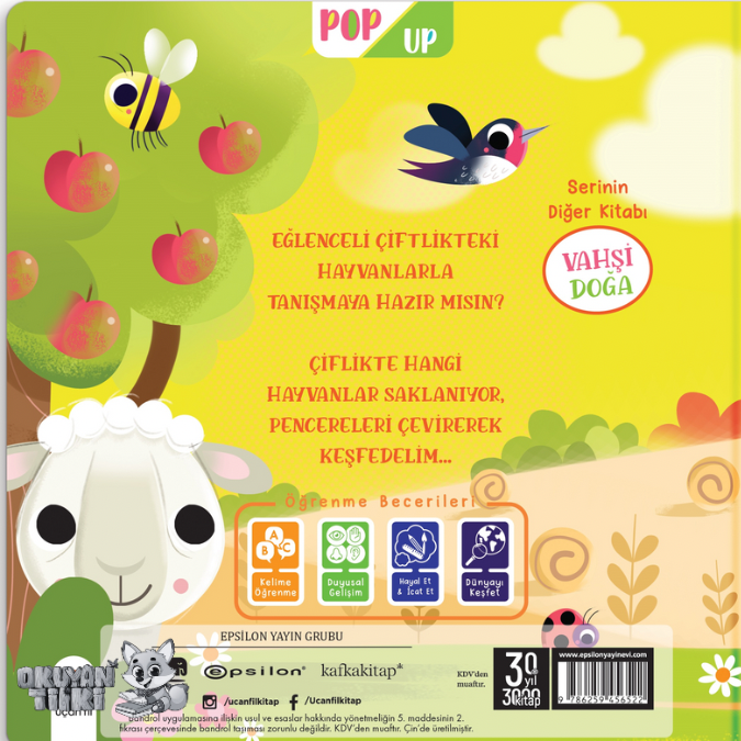 Eğlenceli Çiftlik - Pop Up (3D Kitap, 1+ Yaş)