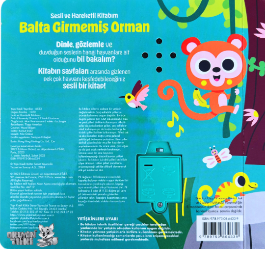 Balta Girmemiş Orman - Sesli ve Hareketli Kitaplar (Soundbuch)