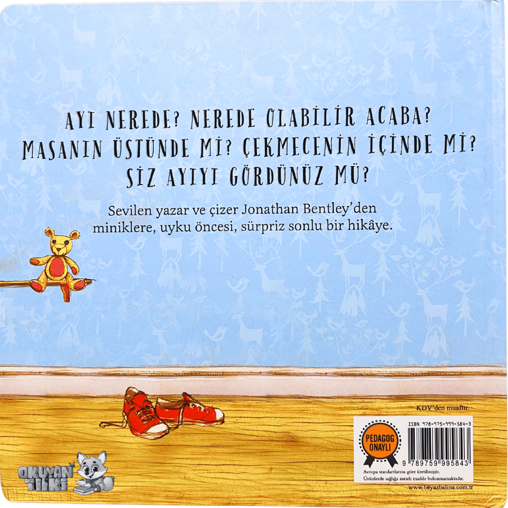 Ayı Nerede? - Organik Kitap (4+ Yaş)