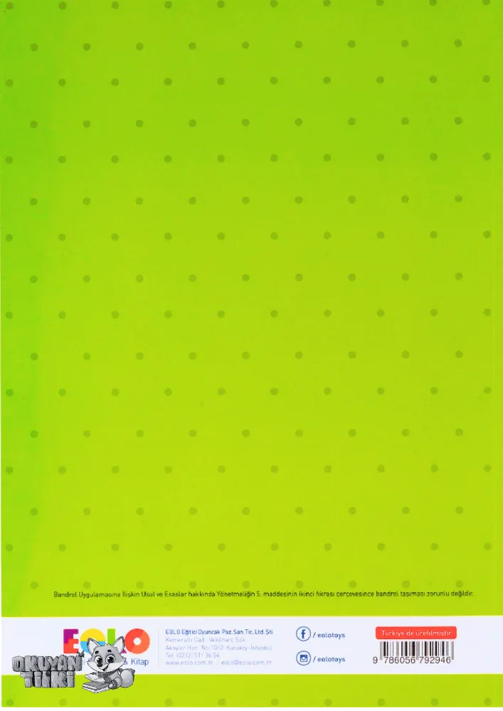 3+ Yaş Etkinliklerle Dikkat Geliştirme - Okuyan Tilki