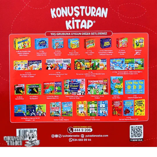 Konuşturan Kitap 1 - Yaz Sil (2-4 Yaş) - Okuyan Tilki