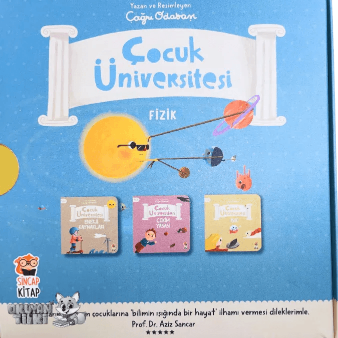 ÇOCUK ÜNİVERSİTESİ - Fizik Seti (3 Kitap, 1+ Yaş) - Okuyan Tilki