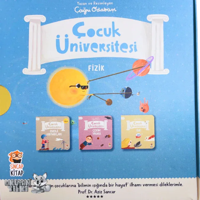 ÇOCUK ÜNİVERSİTESİ - Fizik Seti (3 Kitap, 1+ Yaş) - Okuyan Tilki
