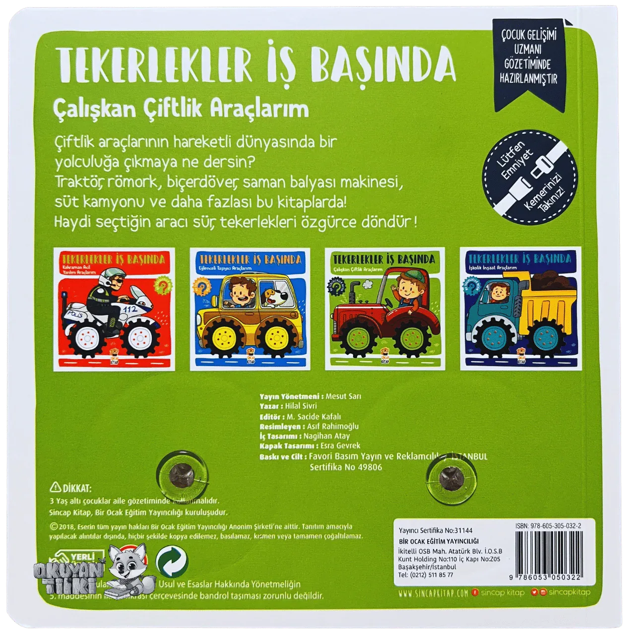 Tekerlekler İş Başında – Çalışkan Çiftlik Araçlarım (1+ Yaş) - Okuyan Tilki