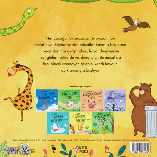 Kral Olmak İstemeyen Aslan (4+ Yaş) - Okuyan Tilki