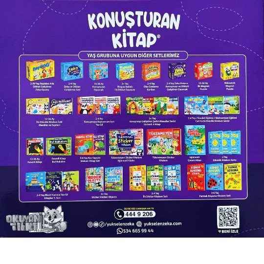 Konuşturan Kitap 3 - Yaz Sil (2-4 Yaş) - Okuyan Tilki