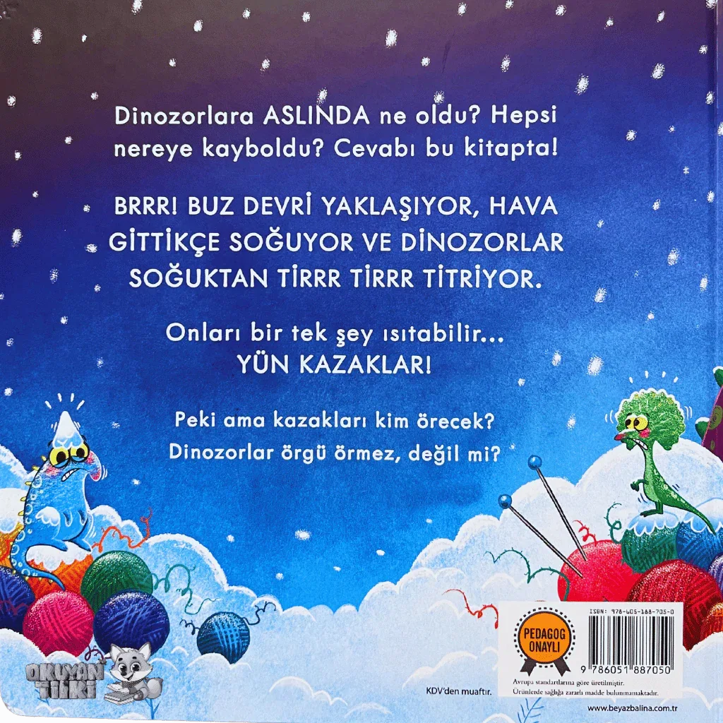Brrrr! Dinozorlar Örgü Örmez - Organik Kitap (4+ Yaş) - Okuyan Tilki