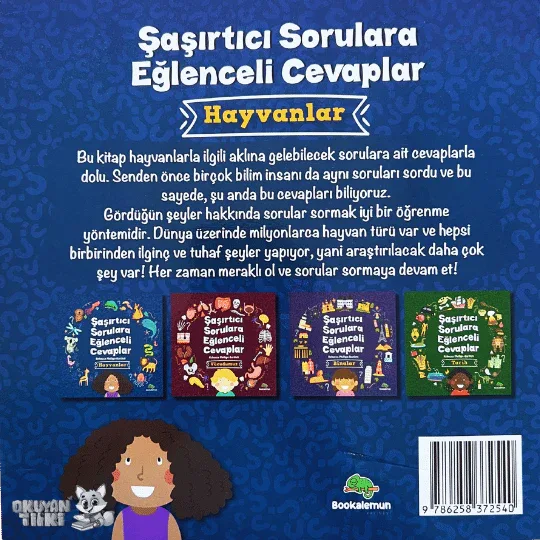 Şaşırtıcı Sorulara Eğlenceli Cevaplar - Hayvanlar (3+ Yaş) - Okuyan Tilki
