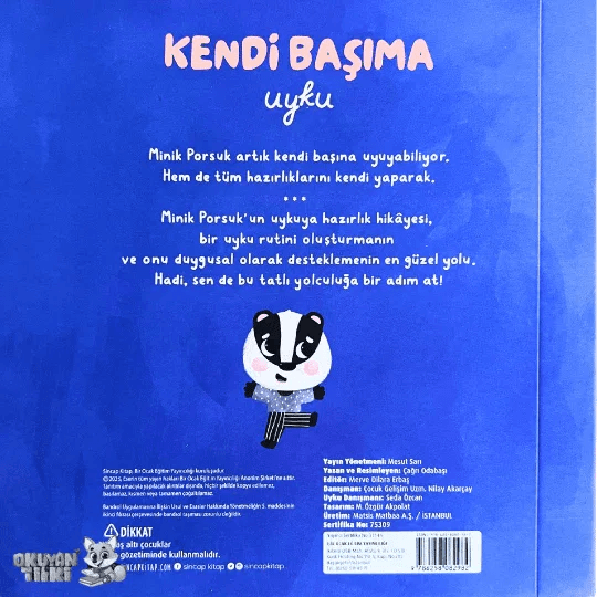 Kendi Başıma Uyku (Boncuklu Hikaye) (0+ Yaş) - Okuyan Tilki