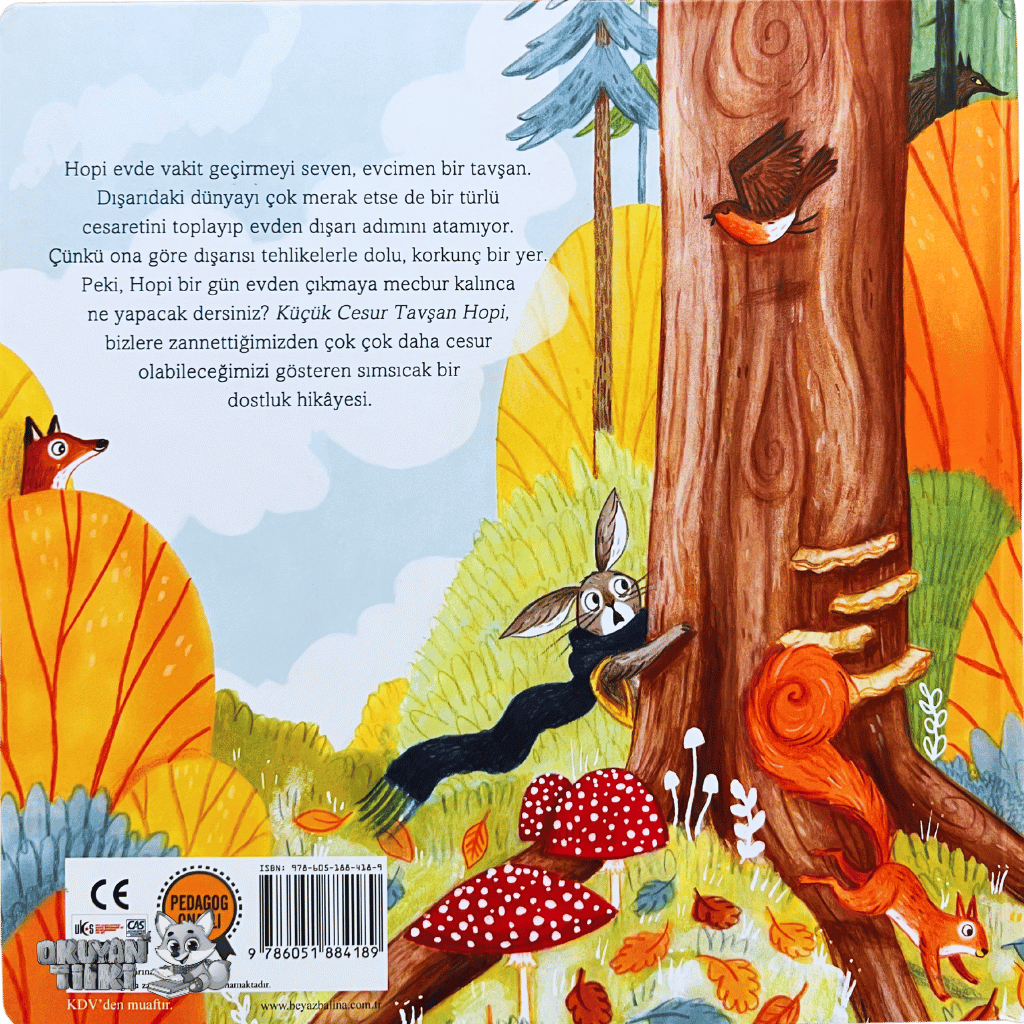 Küçük Cesur Tavşan Hopi - Organik Kitap (4+ Yaş)