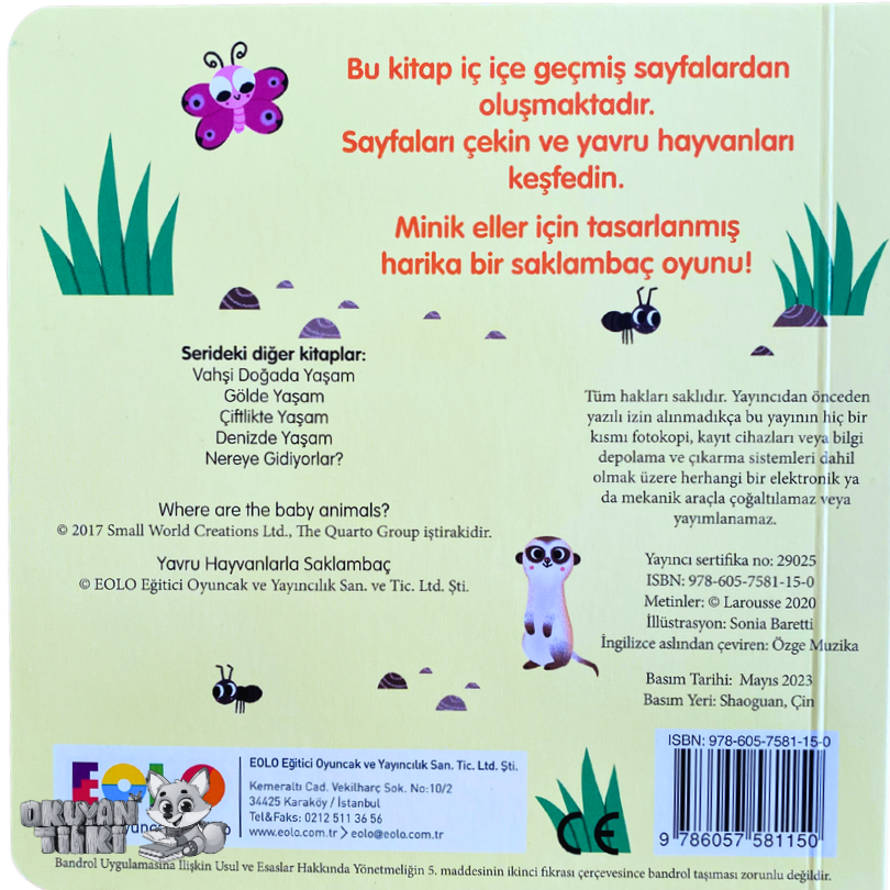 Sürgülü Kitap - Yavru Hayvanlarla Saklambaç (2+ Yaş)