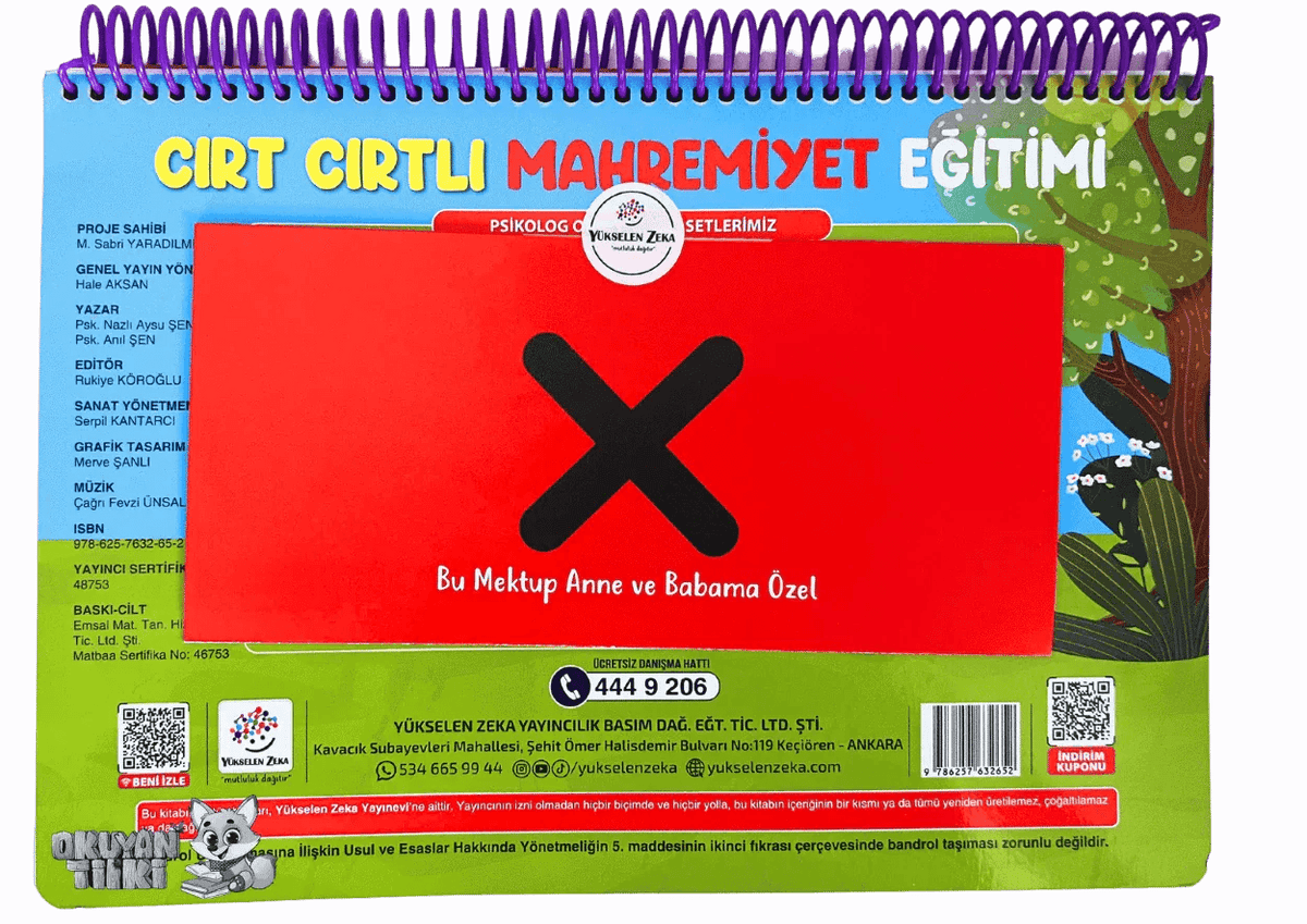 Cırt Cırtlı Mahremiyet Eğitimi Kitabım (3+ Yaş) - Okuyan Tilki