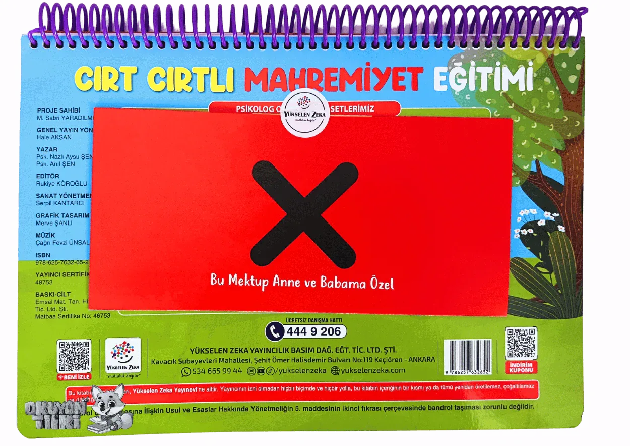 Cırt Cırtlı Mahremiyet Eğitimi Kitabım (3+ Yaş) - Okuyan Tilki