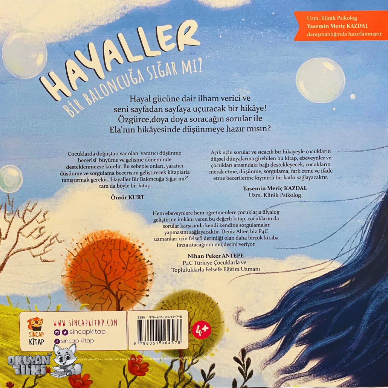 Hayaller Bir Baloncuğa Sığar Mı? (4+ Yaş) - Okuyan Tilki