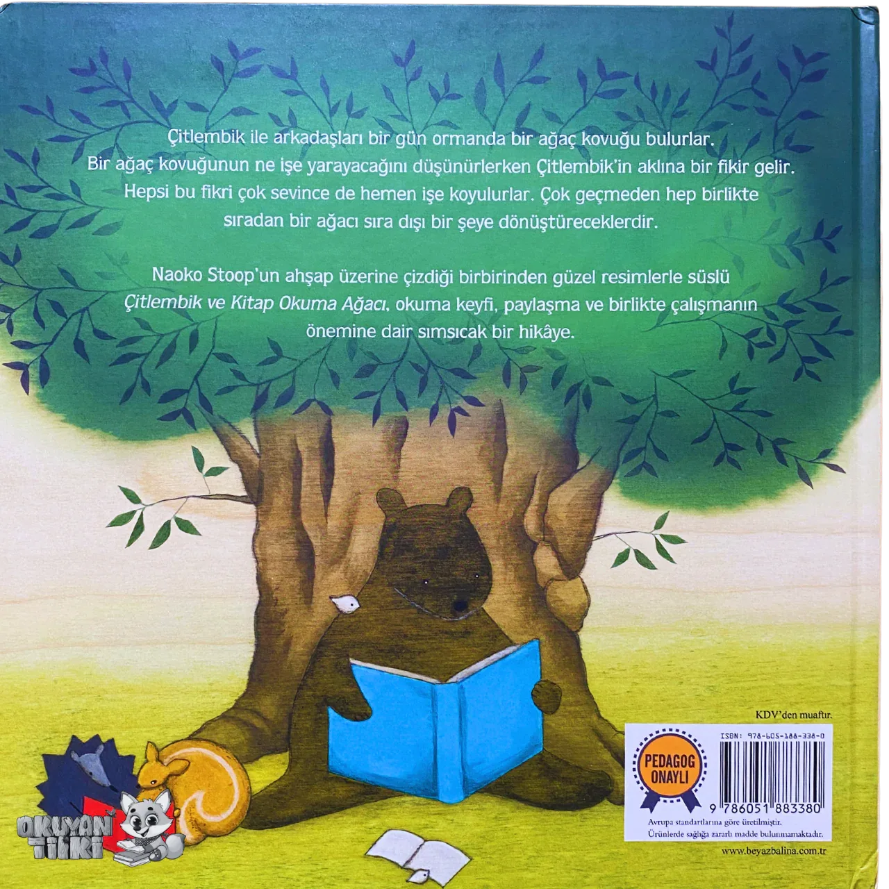 Çitlembik ve Kitap Okuma Ağacı - Organik Kitap (4+ Yaş) - Okuyan Tilki