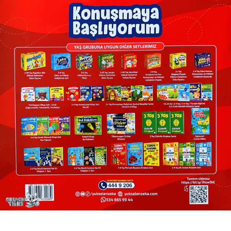 Konuşmaya Başlıyorum 3 - Yaz Sil (2-4 Yaş) - Okuyan Tilki