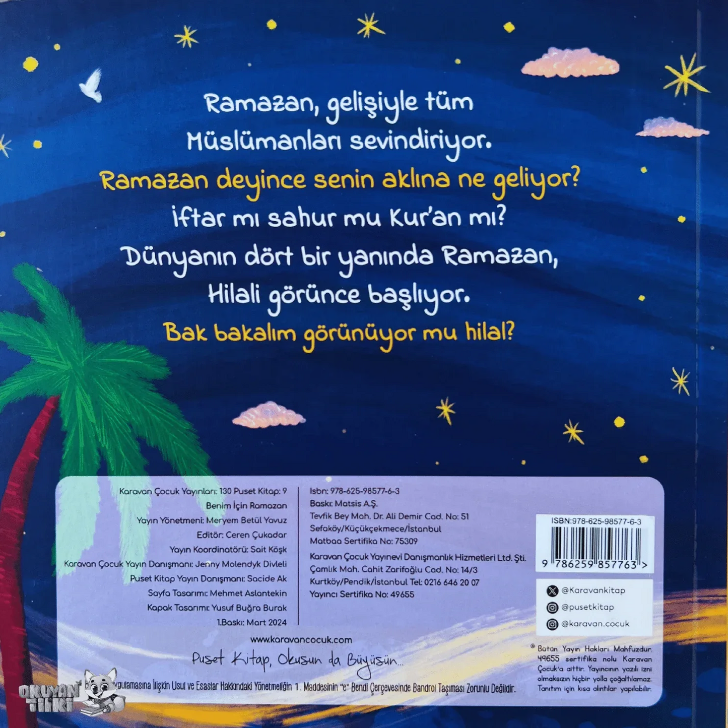 Benim İçin Ramazan (1+ Yaş) - Okuyan Tilki