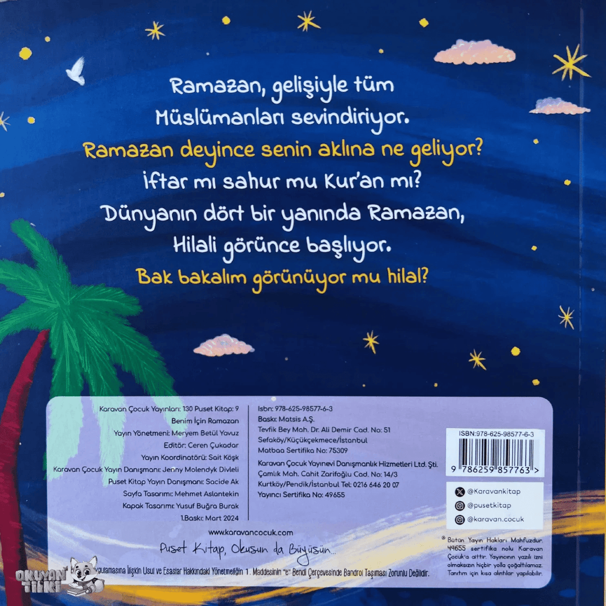 Benim İçin Ramazan (1+ Yaş) - Okuyan Tilki