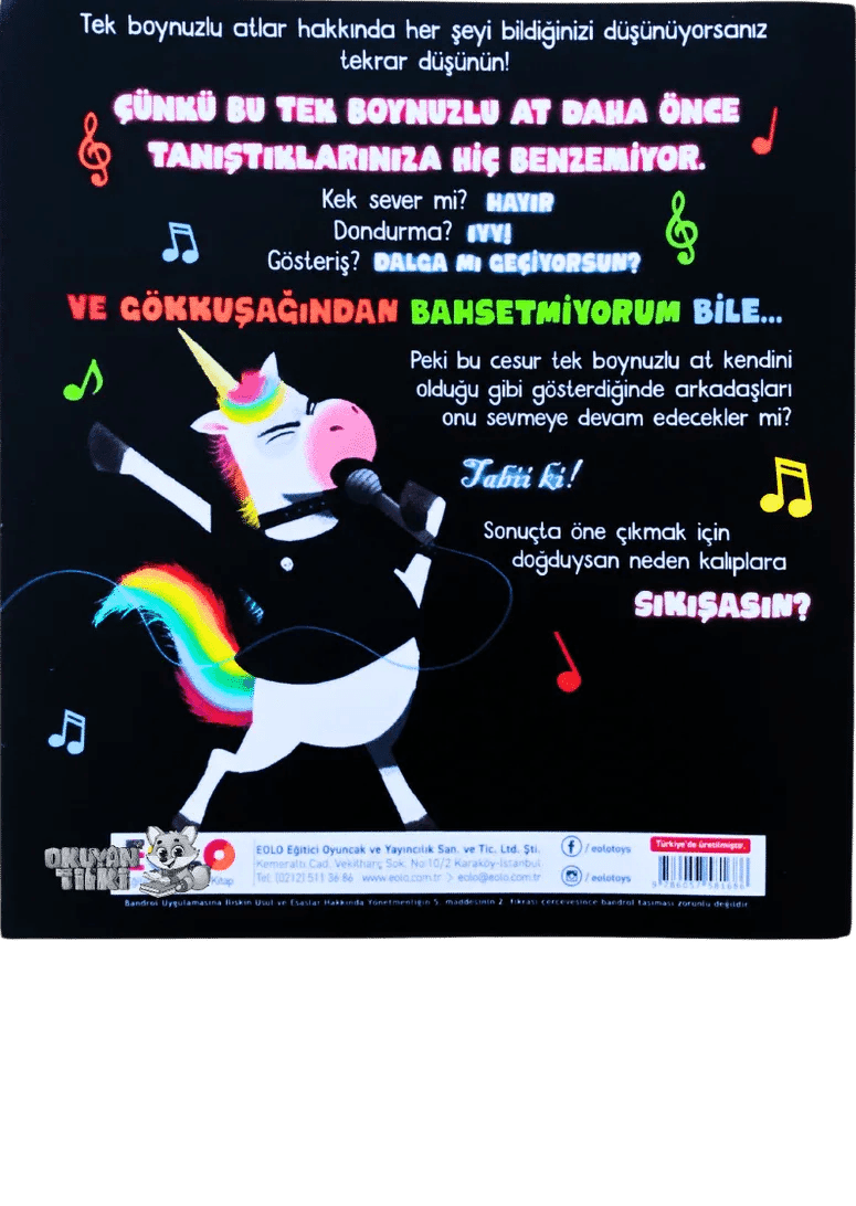Gökkuşağını Sevmeyen Tek Boynuzlu At (3+ Yaş) - Okuyan Tilki