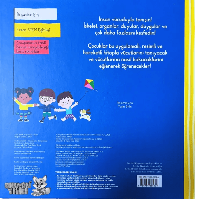 İlk Kitaplarım – Vücudumu Tanıyorum (0+ Yaş) - Okuyan Tilki
