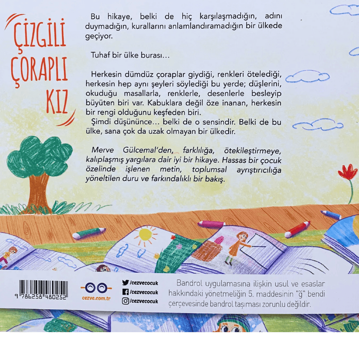 Çizgili Çoraplı Kız (3+ Yaş) - Okuyan Tilki