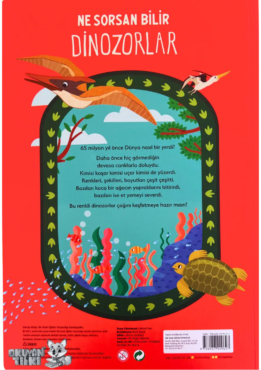 Ne Sorsan Bilir – Dinozorlar (2+ Yaş) - Okuyan Tilki