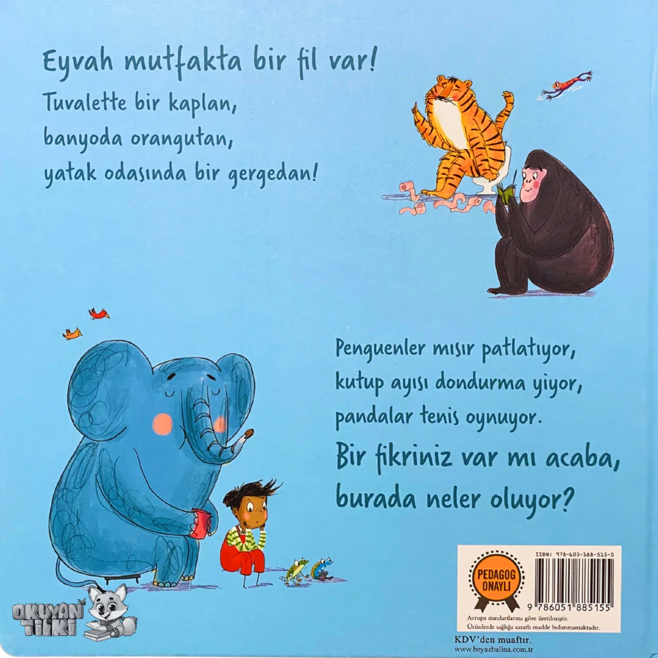 Eyvah Mutfakta Fil Var! - Organik Kitap (4+ Yaş) - Okuyan Tilki