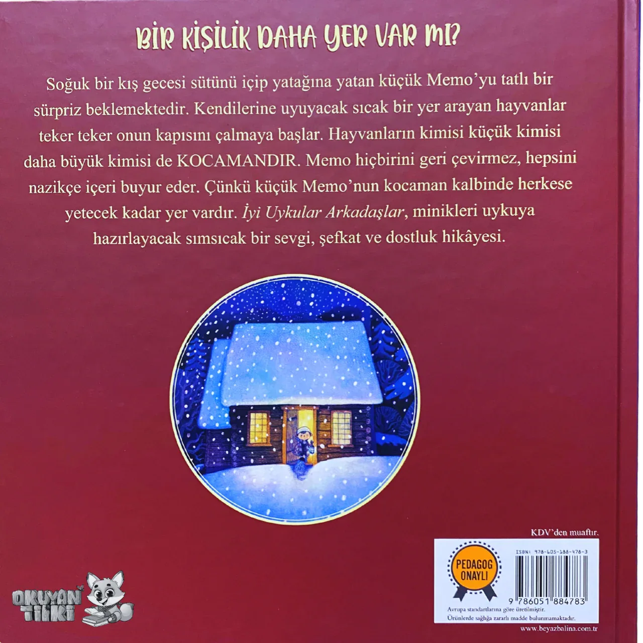 İyi Uykular Arkadaşlar - Organik Kitap (4+ Yaş) - Okuyan Tilki