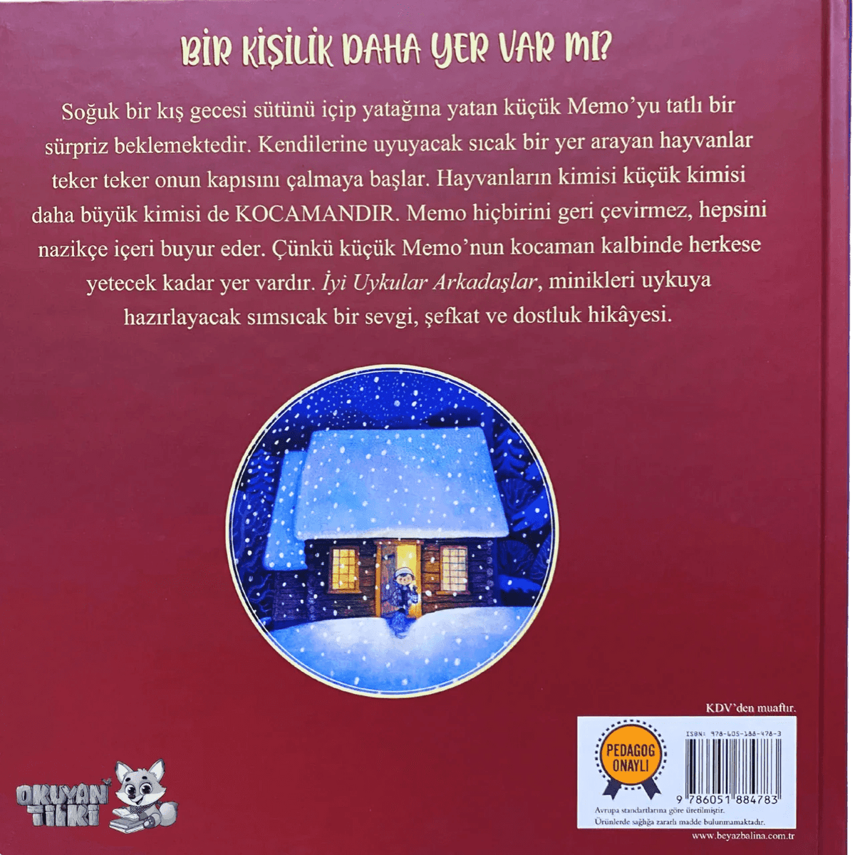 İyi Uykular Arkadaşlar - Organik Kitap (4+ Yaş) - Okuyan Tilki