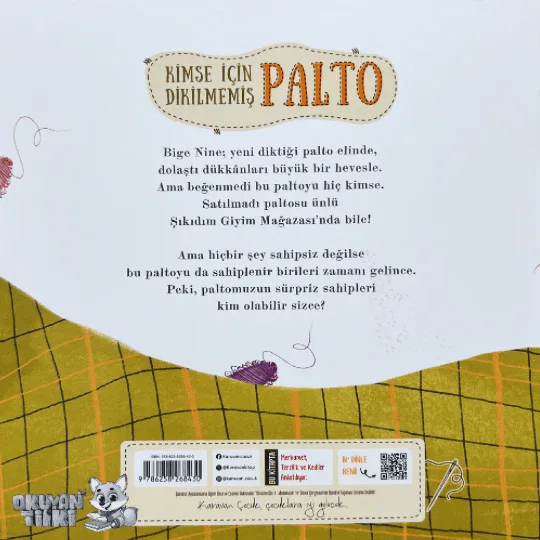 Kimse İçin Dikilmemiş Palto (4+ Yaş) - Okuyan Tilki
