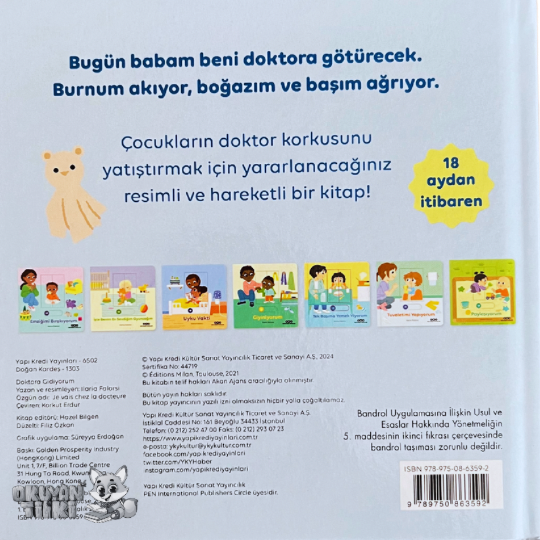 Doktora Gidiyorum - Hareketli Büyüyorum Serisi (0+ Yaş)