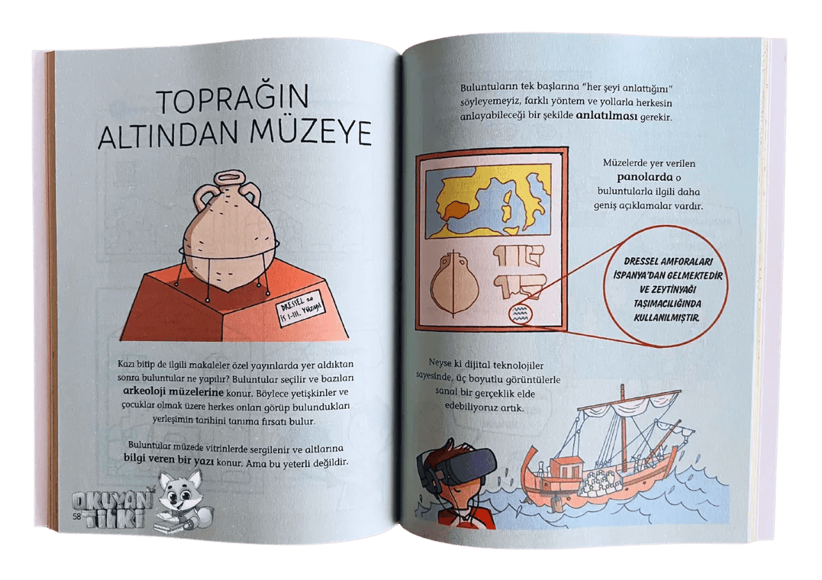 Çocuklar İçin Arkeoloji El Kitabı (3+ Yaş) - Okuyan Tilki
